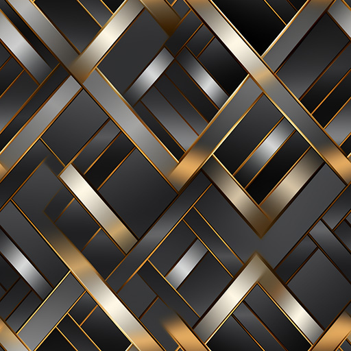 Silver and Gold Angular Metallic Background